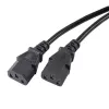 Akyga AK-PC-04A Power Splitter Cable CEE 7/7 to 2x IEC C13, 1.8 m, Black