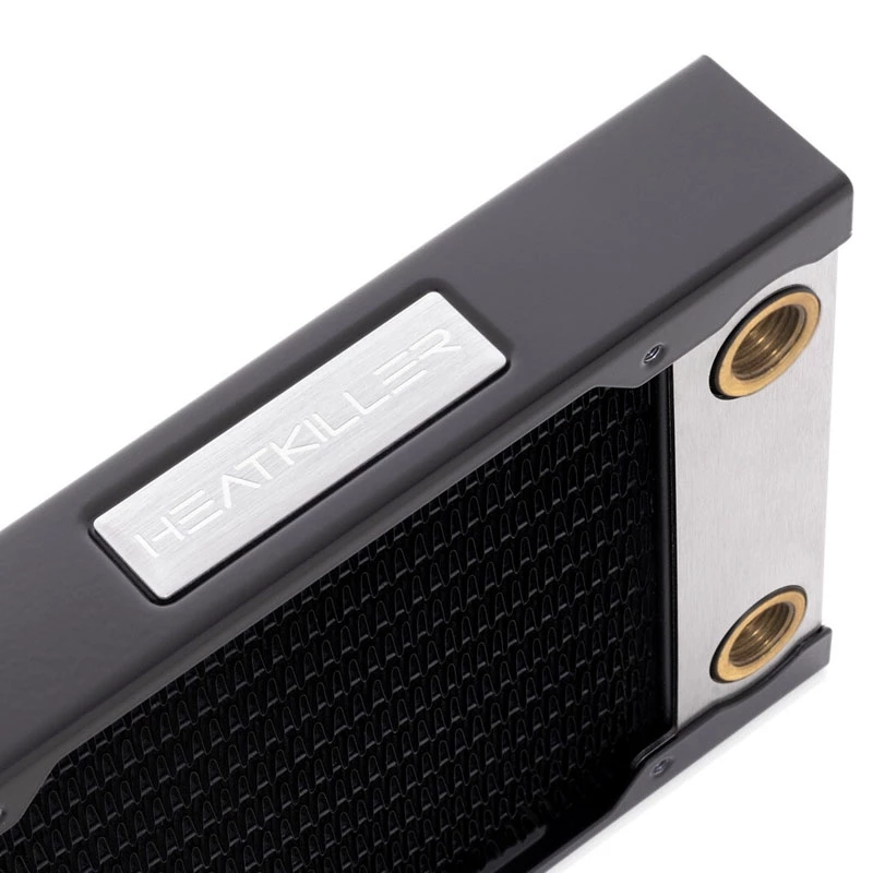 Radiator block Watercool 24101 — brass/copper/stainless steel, 278×120×30 mm, black