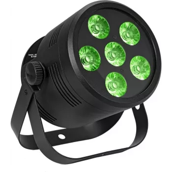 Stage LED Par Light EUROLITE Silent Par 6 QCL Floor RGBW 6x4W, compact floor-mounted par