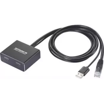 SpeaKa Professional SP-GNS-250 Network Adapter/Hub 1 GBit/s USB-C®, RJ45 (SP-13595928)