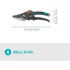garden shears PremiumCut Pro - fresh wood Grey/turquoise, Bypass