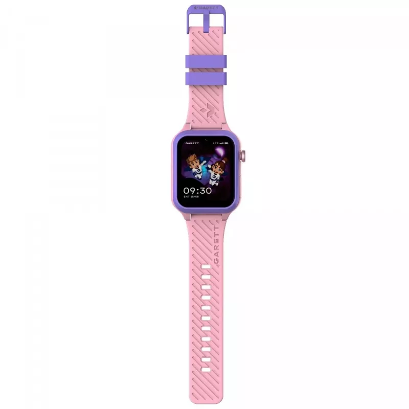 Smartwatch Garett Kids Essa 2 4G Pink — children's GPS watch with 4G, calling, SOS