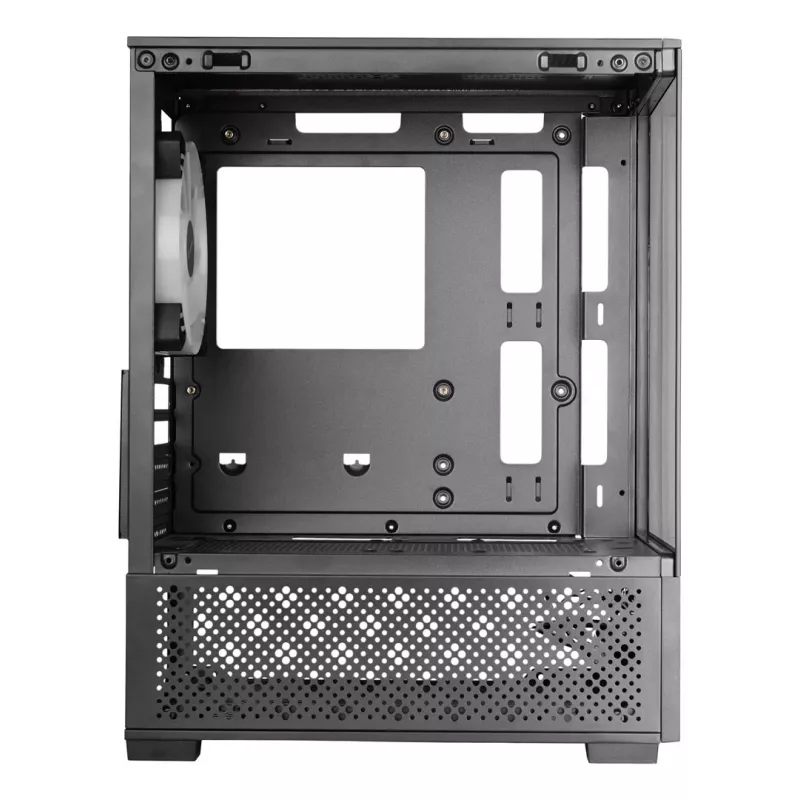 Mini Tower PC case TACENS Mars Gaming MC-SE2 — Mini-ITX / Micro-ATX, black, side window, bottom PSU, supports 2x2.5 inch + 1x3.5 inch