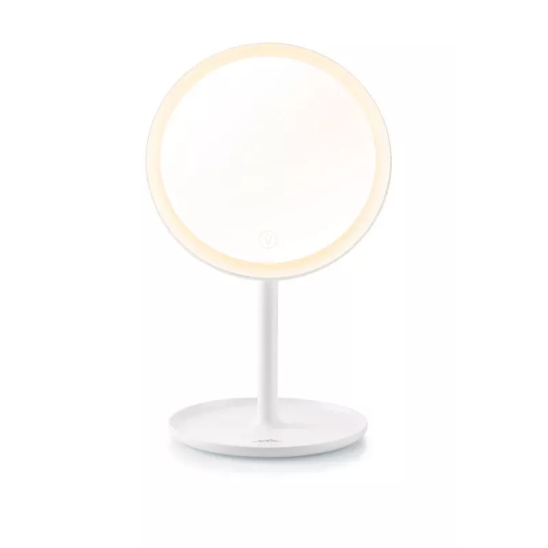 Freestanding LED Makeup Mirror ETA Fenité Round 20 cm, Touch Control, USB, Built-in LiPo Battery