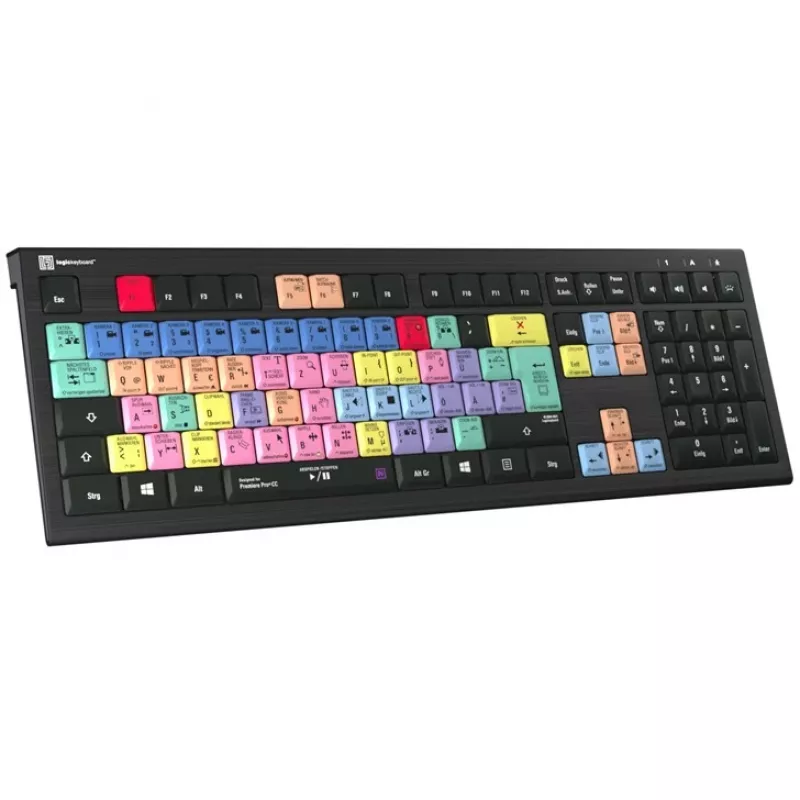 Logickeyboard Adobe Premiere Pro CC ASTRA 2 backlit keyboard German (LKB-PPROCC-A2PC-DE)
