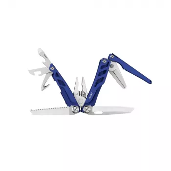 Multitool Nextool FLAGSHIP Pro NE20271 16-in-1 folding knife multitool, stainless steel blades, blue, 11 cm folded