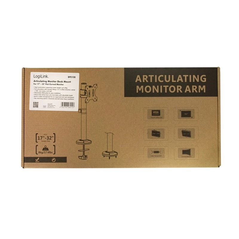 Monitor mount, 17-32' steel