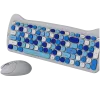 Wireless Keyboard and Mouse Set CANYON HSET-W6 Kitty Edition AAA AA Blue
