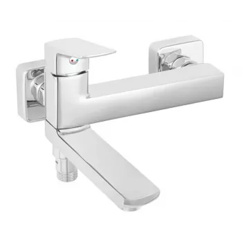 Wall-mounted bath mixer FERRO Lippi BLP1REA, chrome finish
