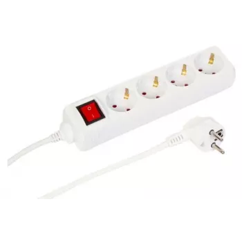 Microconnect MC-GRU0043WS power extension 3 m 4 AC outlet(s) Indoor White