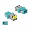 Optical Fiber Coupler DeLOCK 86890 SC Simplex female to SC Simplex female Multi-mode aqua