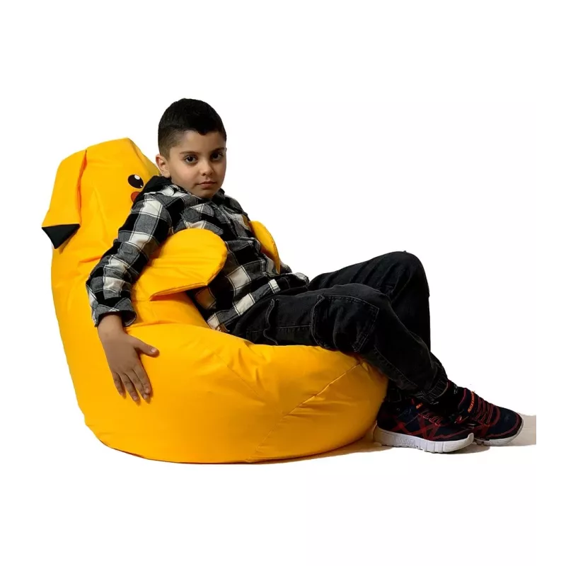 Pikachu yellow Sako bag pouffe XL 130 x 90 cm