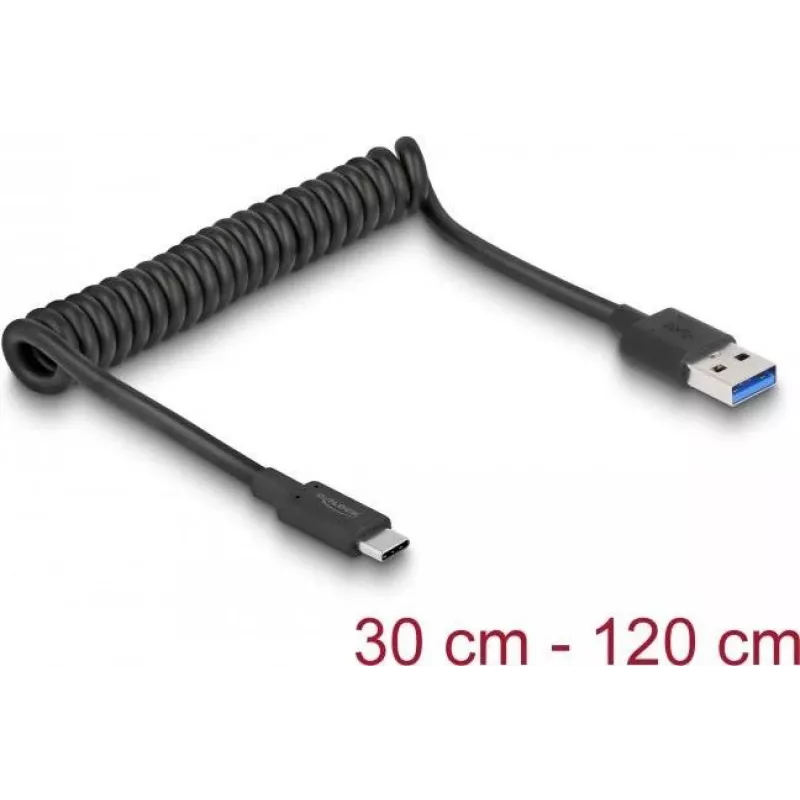 USB cable DeLOCK 85349 USB 3.2 Gen 2 1.2 m USB A USB C Black