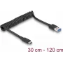 USB cable DeLOCK 85349 USB 3.2 Gen 2 1.2 m USB A USB C Black
