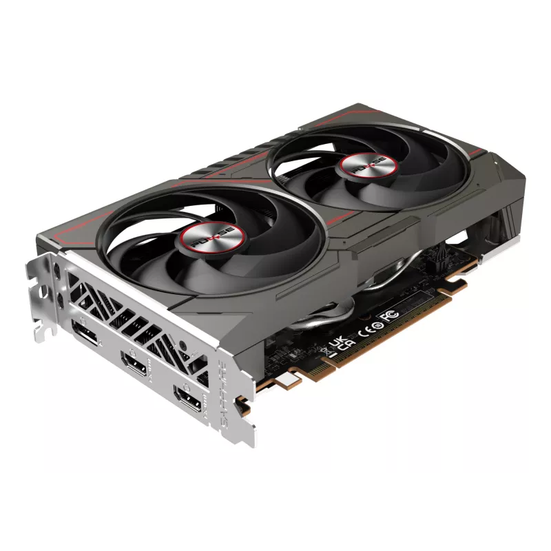 Graphics card Sapphire Radeon RX 9060 XT — 8 GB GDDR6, 128-bit, PCIe x16 5.0, Dual-fan cooling