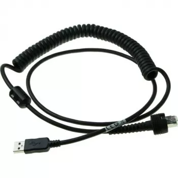 Datalogic - USB Cable - USB - IP67 - 2.4 m - gewickelt - for PowerScan PD9630-DC, PD9630-HP, PD9630-SR, PM9600