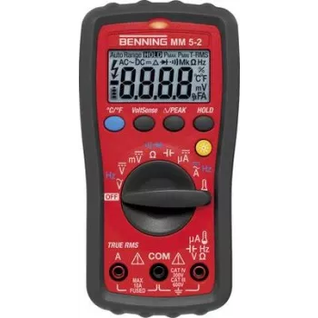 BENNING Multimeter 0,0001-600 V AC/DC 0,001-10A AC MM 5-2 (044071)
