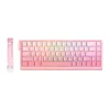 Wired gaming keyboard Onikuma G69 — pink, USB connection, full-size layout