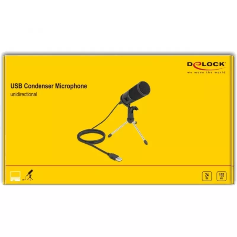Delock - Microphone - USB - Black (66832)