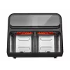 Amica AFM 7020 Double Air Fryer, 8 L, 2400 W, Black