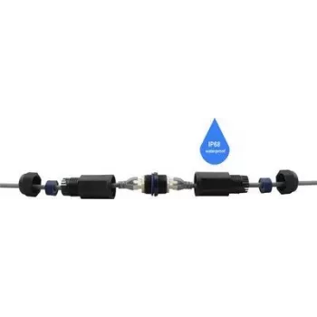 Renkforce RJ45 Network Adapter CAT 6 [1x RJ45-Socket - 1x RJ45-Socket] Black (RF-4533938)