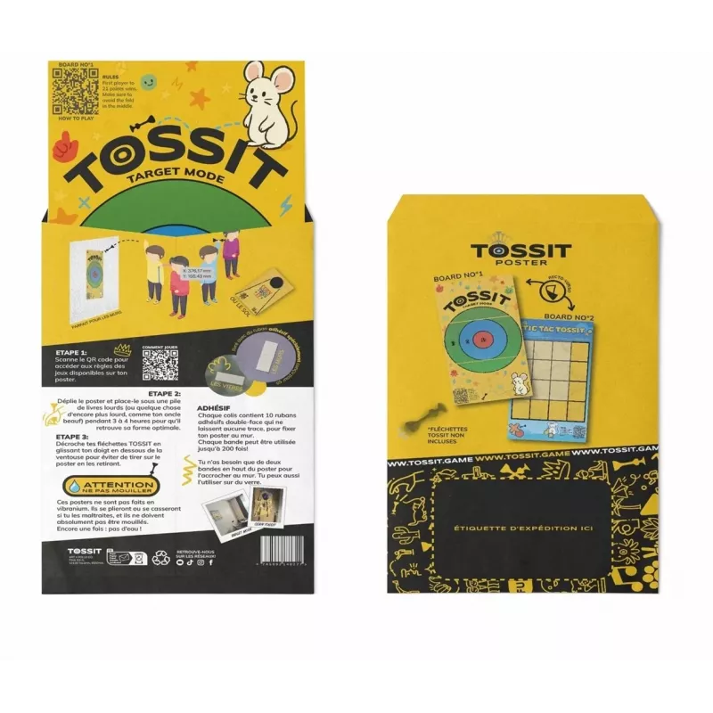 TOSSIT target board – Target & Tic-Tac-Toe