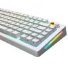 GLORIOUS GPBT Backlit Keycaps — PBT White, ANSI layout