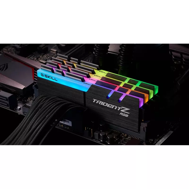 DIMM 32 GB DDR4-3600 (4x 8 GB) Quad-Kit, Memory black, F4-3600C16Q-32GTZRC, Trident Z RGB, INTEL XMP
