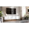 4D RTV cabinet PALAZZO BIS 201x40x60 white matt