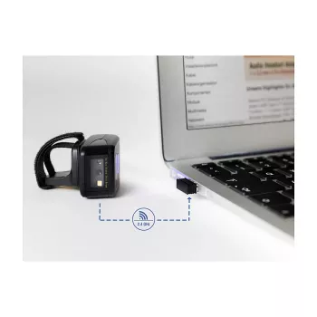 DeLOCK USB Dongle Wireless Barcode Scanner 2.4 GHz Black USB A