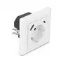 DeLOCK 11489 Socket Outlet CEE 7/3 + USB White 250V 16A