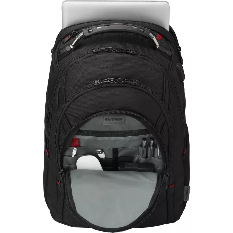 Wenger IBEX Deluxe - notebook backpack - 43.2 cm - 35,60cm (14) - 40,6cm (16) - Black (606493)