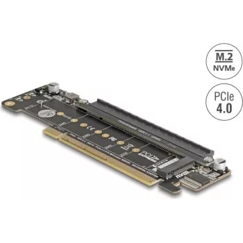 DELOCK PCI Express 4.0 x16 card to 2x M.2 Key M NVMe slots