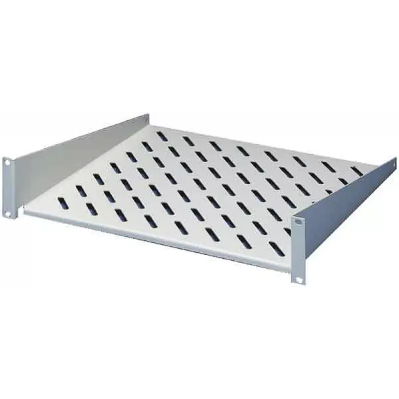 Rittal 2U Fixed Rack Shelf Light Grey for 19 inch RiPatch Panels
