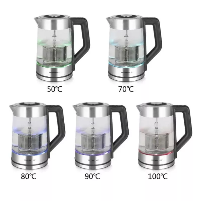 Electric kettle Emerio 1.7L 5 power settings color change