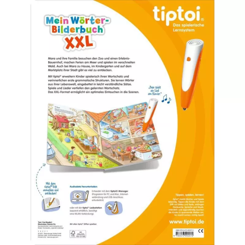 tiptoi Mein Word Picture Book XXL, Learning Book