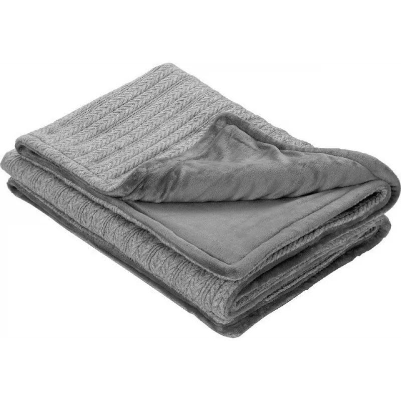 Medisana HB 680 electric heated blanket, 120 W, grey plush
