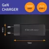 GaN Laptop Charger QOLTEC 52419 65W USB-C PD 5V/20V 3A/3.25A, 220–240V, 1.8m cable, black