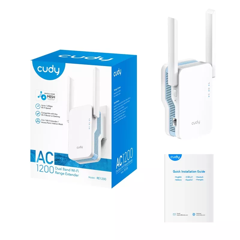 Wi-Fi signal booster Cudy RE1200