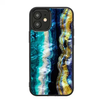 Protective case iKins for Apple iPhone 12 mini — purple agate pattern