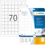 HERMA Special - Film labels - matte - self-adhesive - White - 24 x 24 mm 1750 label(s) (25 Sheets x 70) (8339)