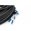 DIGITUS Vorkonfektionierte Fibre Optic Universal Breakout Cable, Singlemode OS2, 8 Fibres, LC/UPC - LC/UPC