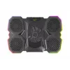 Laptop cooling pad ESPERANZA EGC107 — 3 fans 1200–2600 RPM, 390×255×38 mm, USB PD, RGB, 5 height positions, black