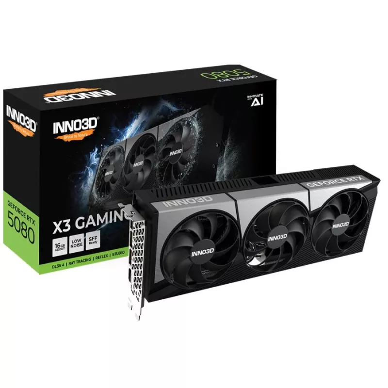 INNO3D GeForce RTX 5080 X3 Gaming OC 16GB GDDR7 Graphics Card