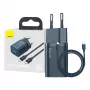 Baseus Super Si Power charger with USB-C to Lightning cable 20W Blue