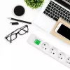 Power Extension Qoltec 50290 1.8m 5 AC Outlets Indoor White