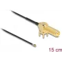 Coaxial Cable DeLOCK 12032 0.15 m RP-SMA I-PEX MHF4 Black