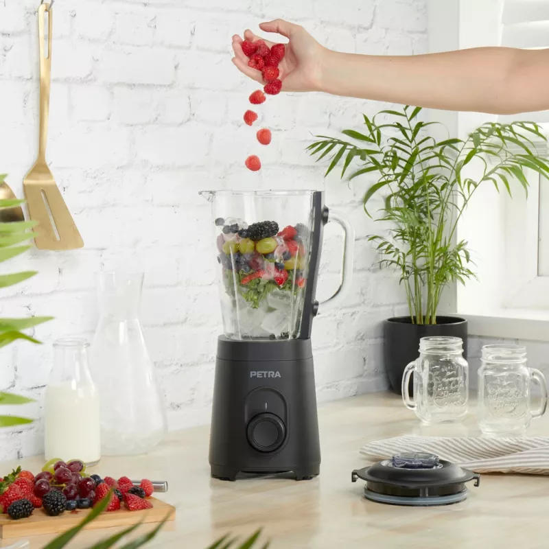 Blender Glass Jug Petra PT5531MBLKVDE Black