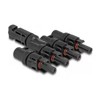 Solar panel connector DeLOCK DL4 1 male to 4 female black