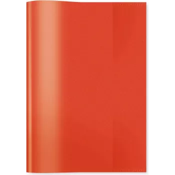 Exercise book cover HERMA A5 transparent/red PP